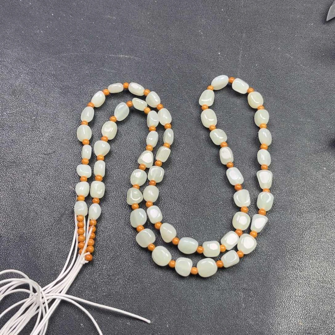 和田玉颈饰未镶嵌多样性钢板料链子货头