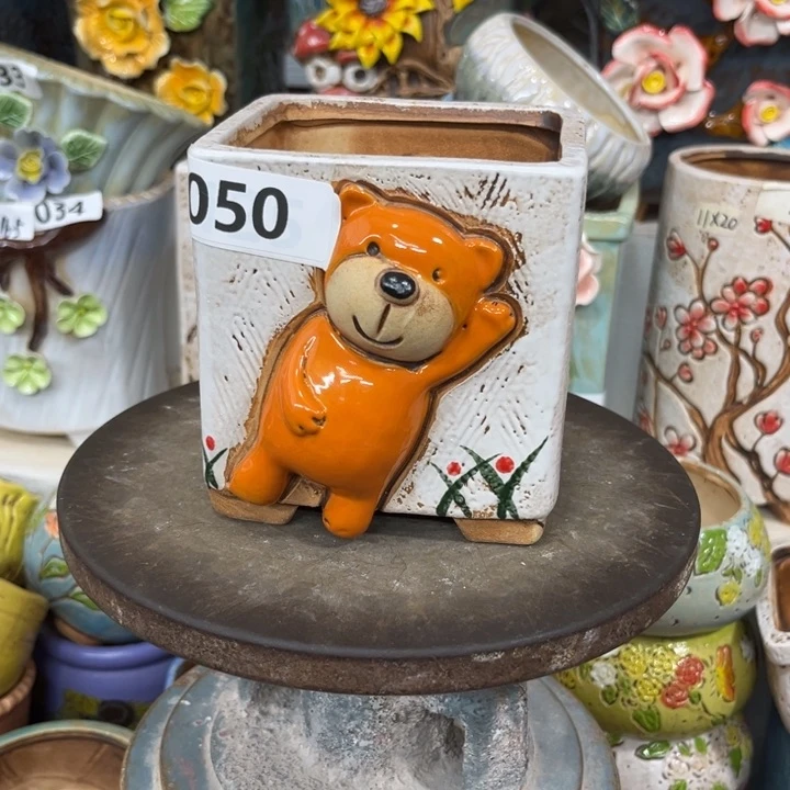 紫砂花盆粗陶材质多肉花盆