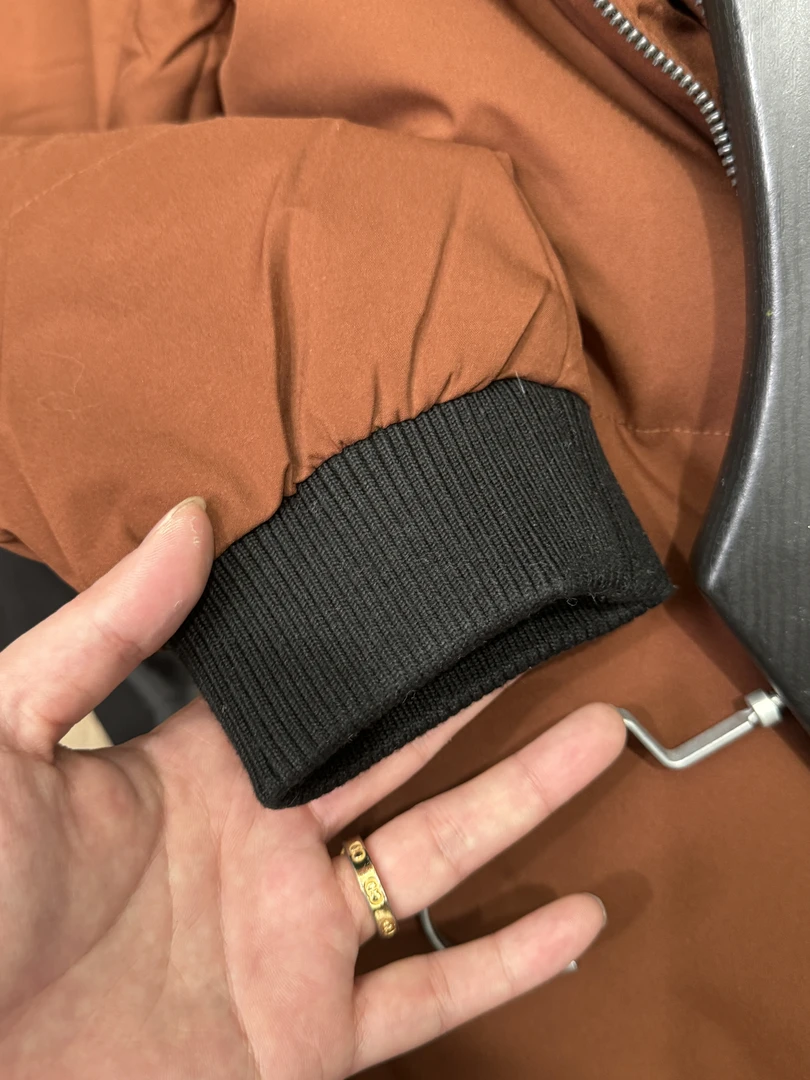 33006-羽绒服夹克长袖外套秋冬新款立领飞行服-F