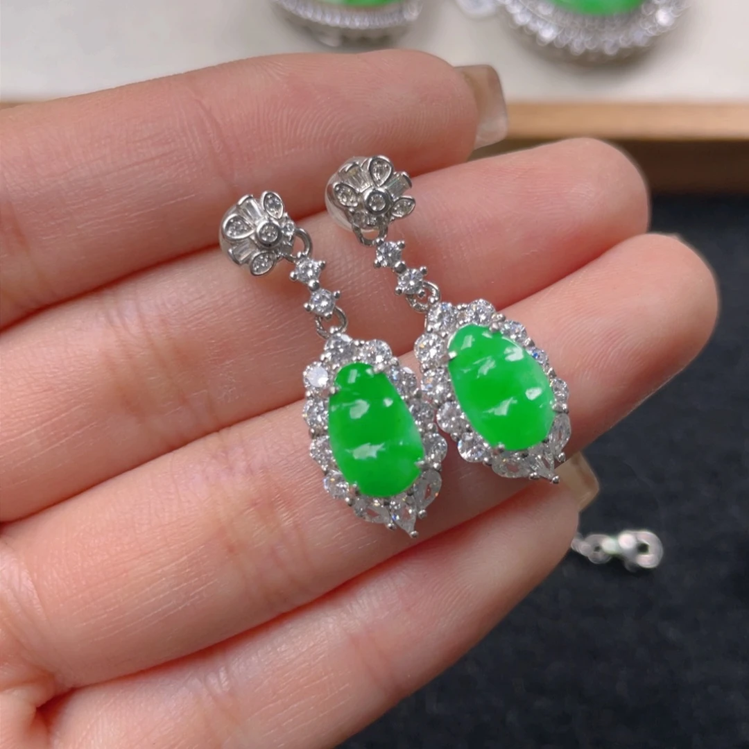 翡翠颈饰银S925镶嵌h h h h n