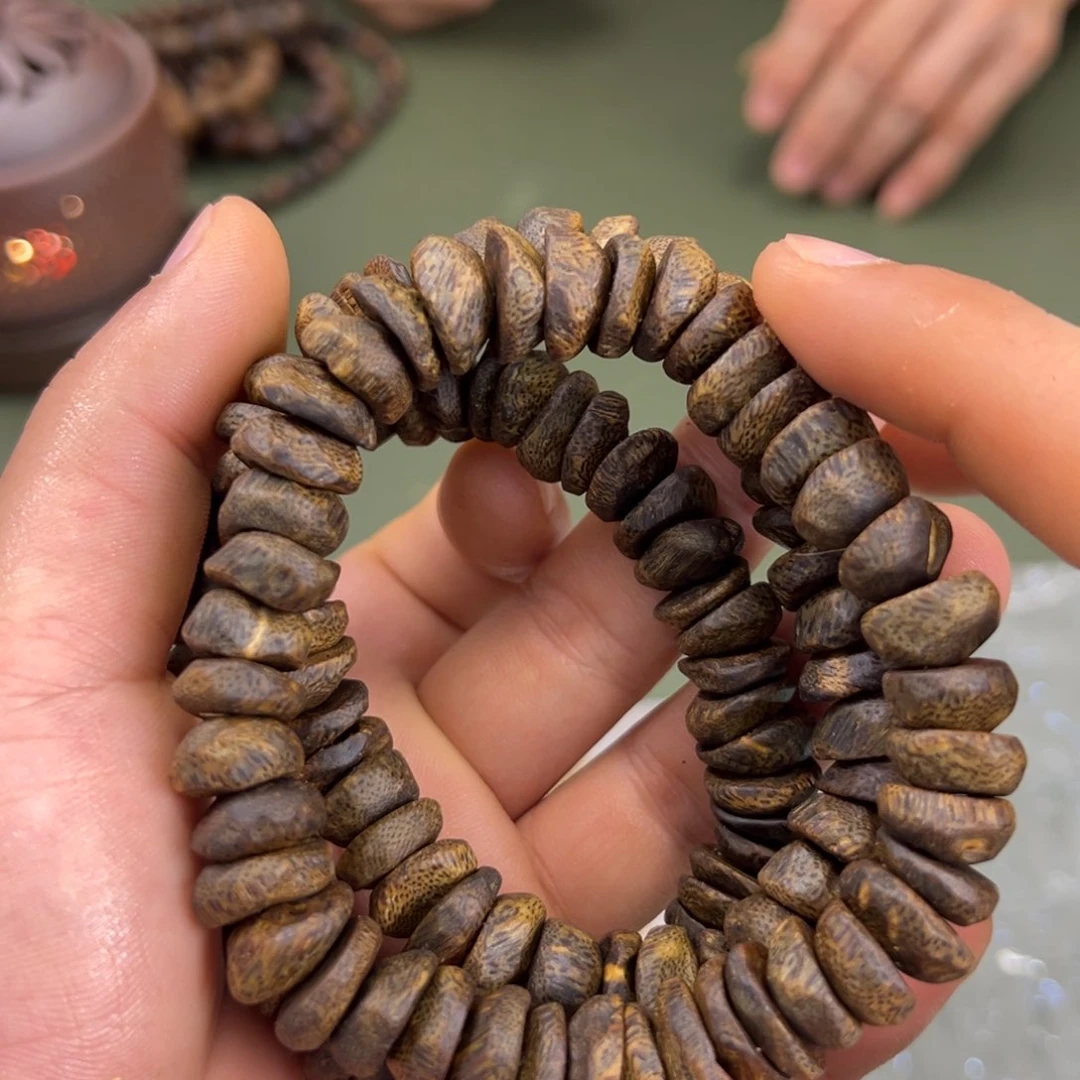 手串沉香透顶绿沉水包壳单圈多样性发一1.1/19