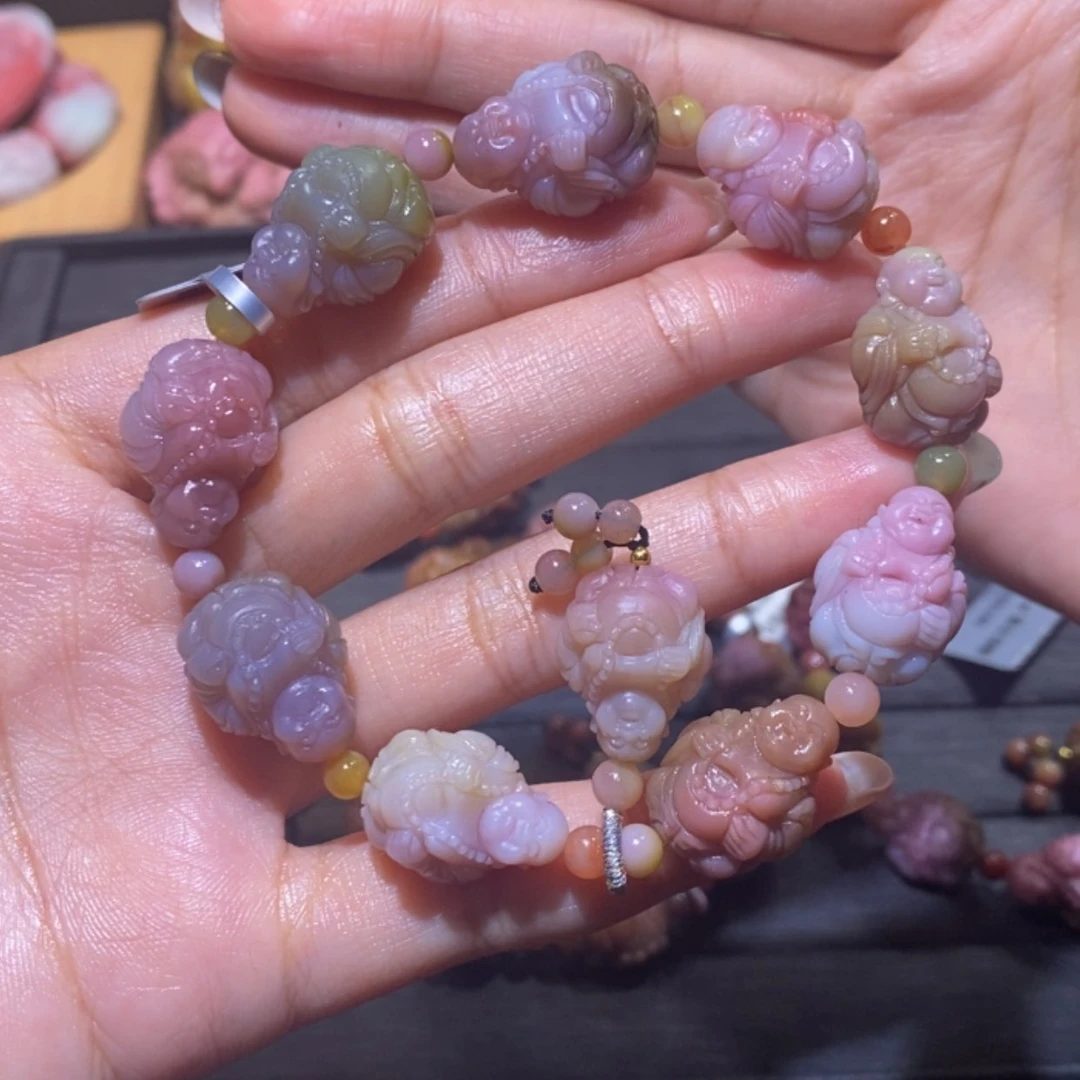【闪购商品】未镶嵌手链玛瑙/玉髓孤**工盐源玛瑙