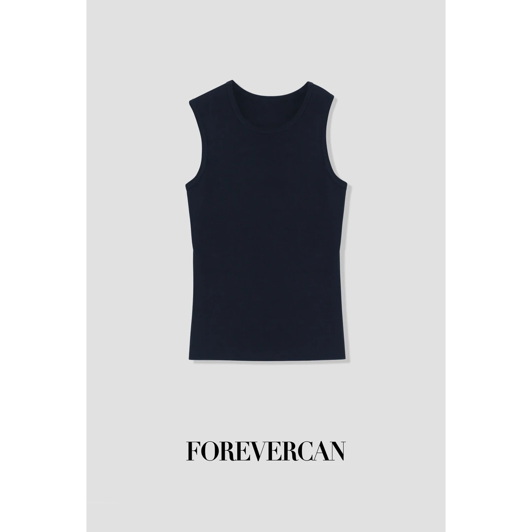 FOREVERCAN“建模背心”解构主义不规则肩带吊带背心上衣 ST21778