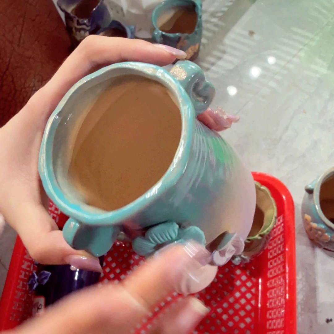 紫砂花盆粗陶粗陶