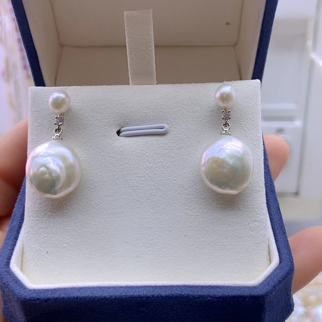 未镶嵌淡水珍珠耳饰