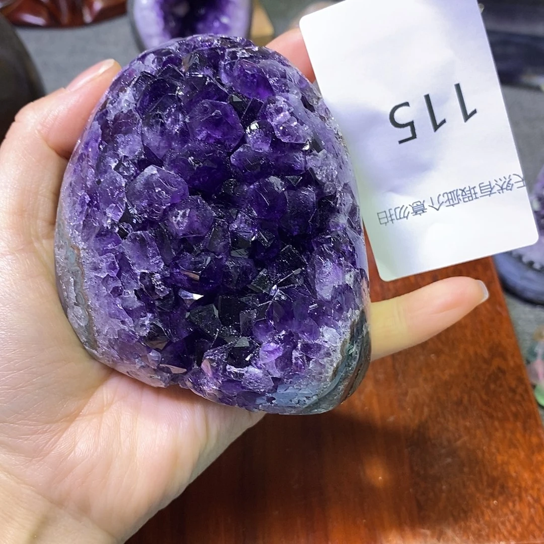 紫晶珠宝半成品未镶嵌