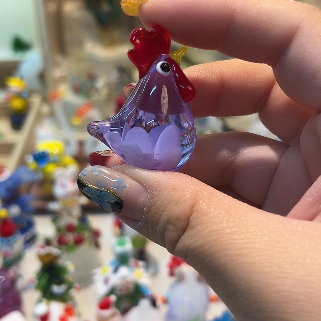 手工艺品琉璃扎花咕咕鸡