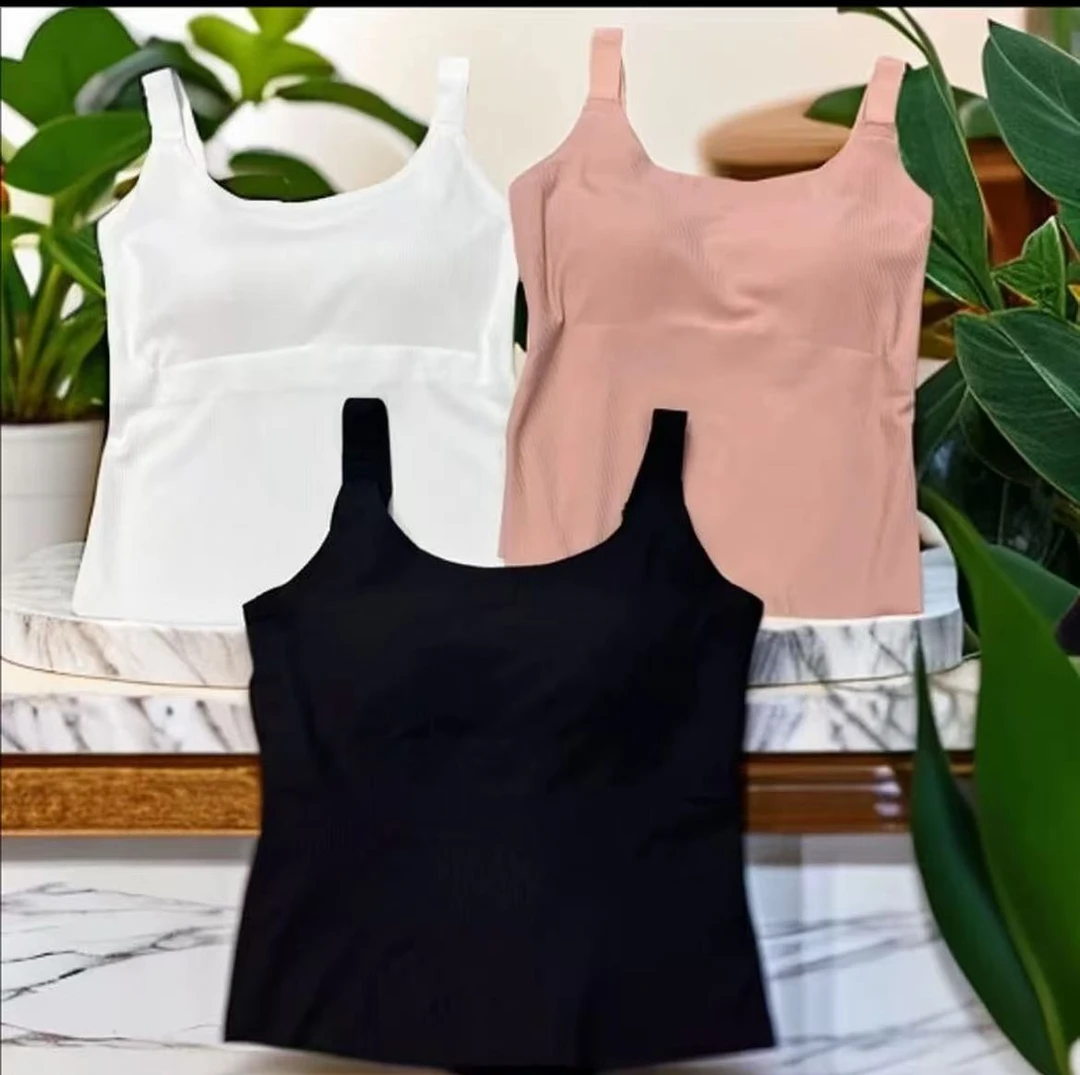 大码美背吊带背心无钢圈可调节免穿文胸无痕显瘦百搭内搭6619