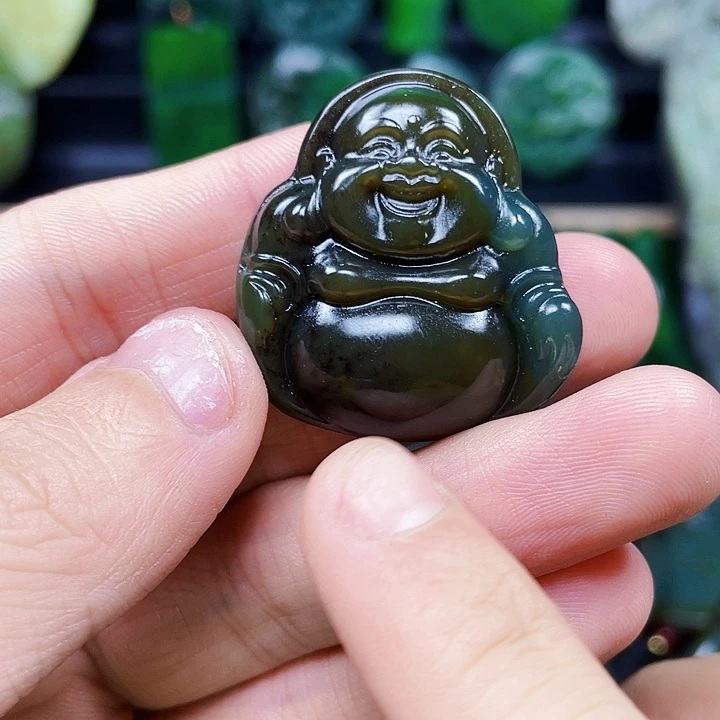 和田玉未镶嵌挂件