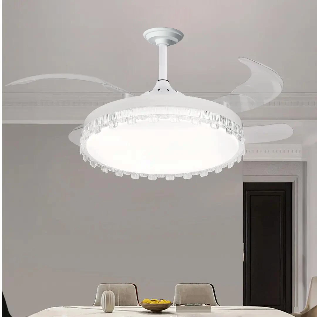 隐形风扇灯客厅餐厅吊扇灯家用一体吊灯2025年新款电扇灯