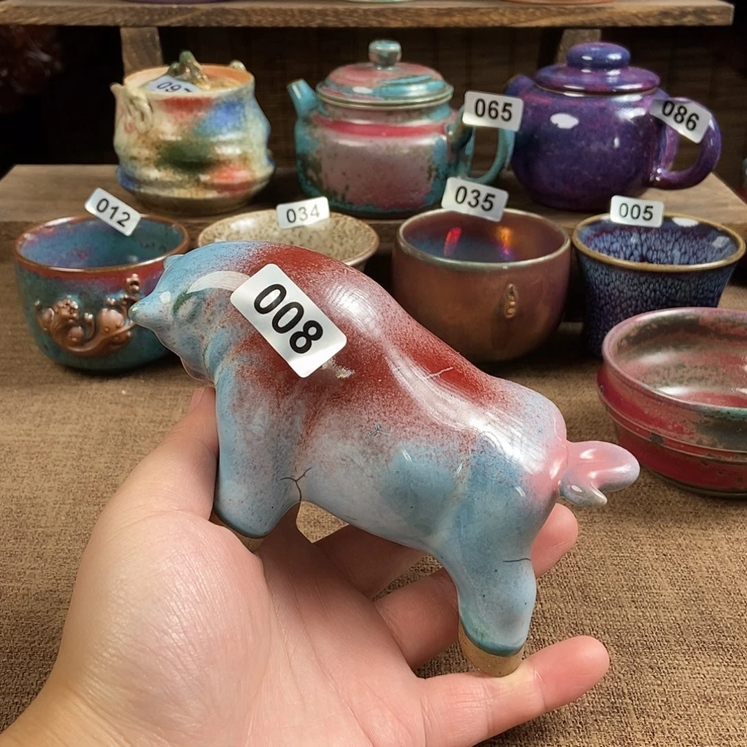 瓷片钧瓷茶壶茶具