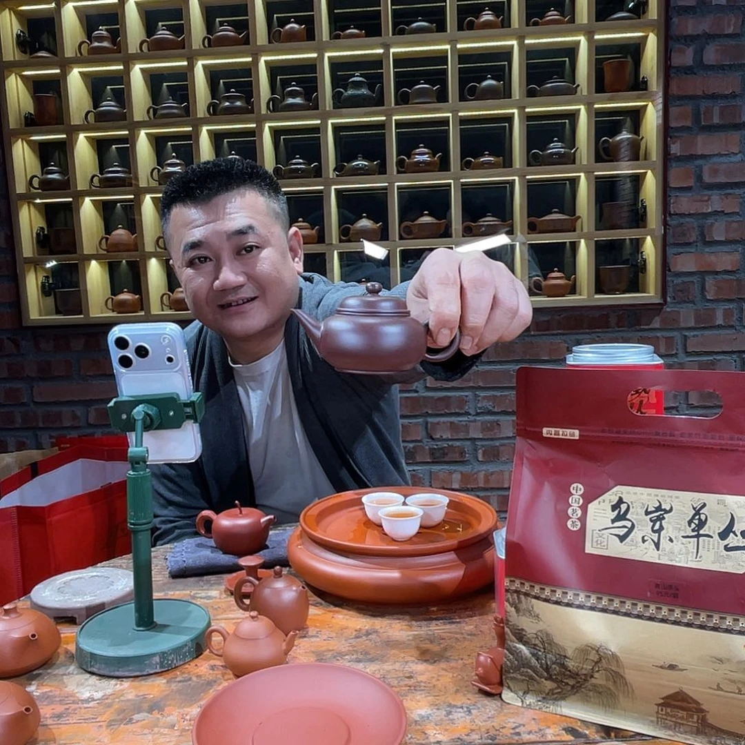紫砂茶壶黑金刚扁水平120cc