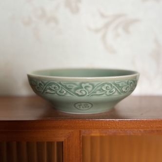 微瑕，缩釉/矿点/失圆，5.7福字蒸碗（一个）颜色纹饰多样性