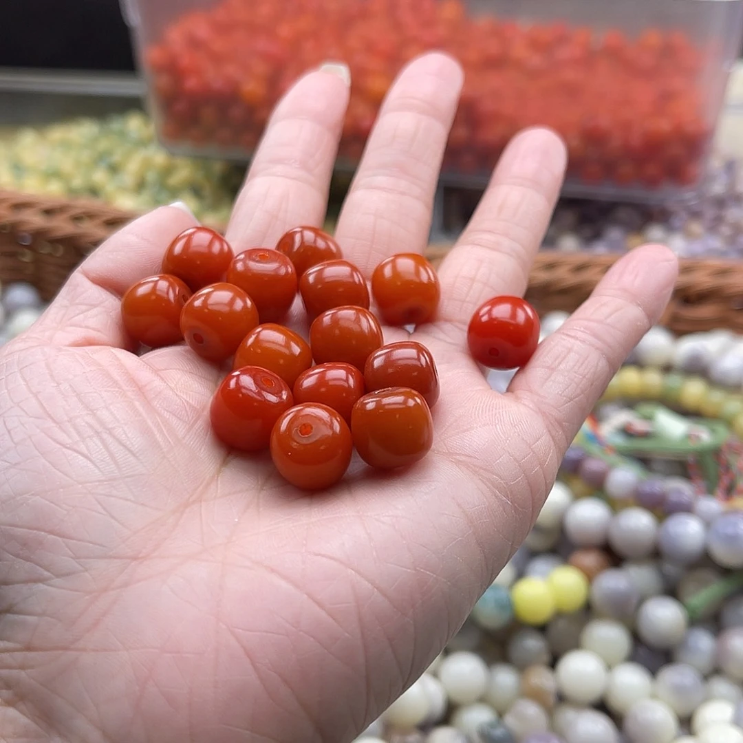 白玉菩提吊坠Q/12mm/100+10颗