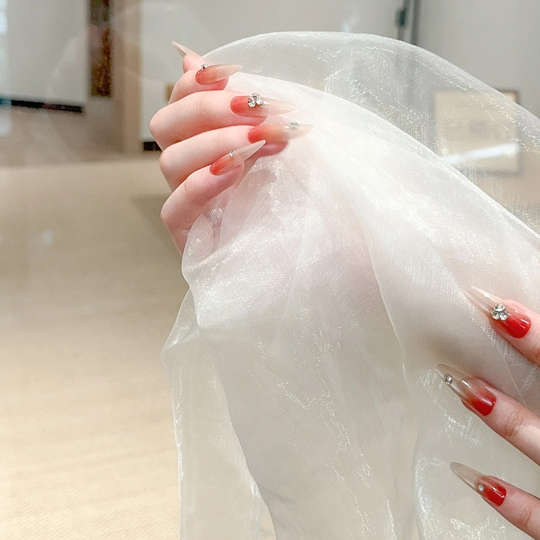 裸色短中长款手工穿戴甲嬛嬛风格高长款显白穿戴甲