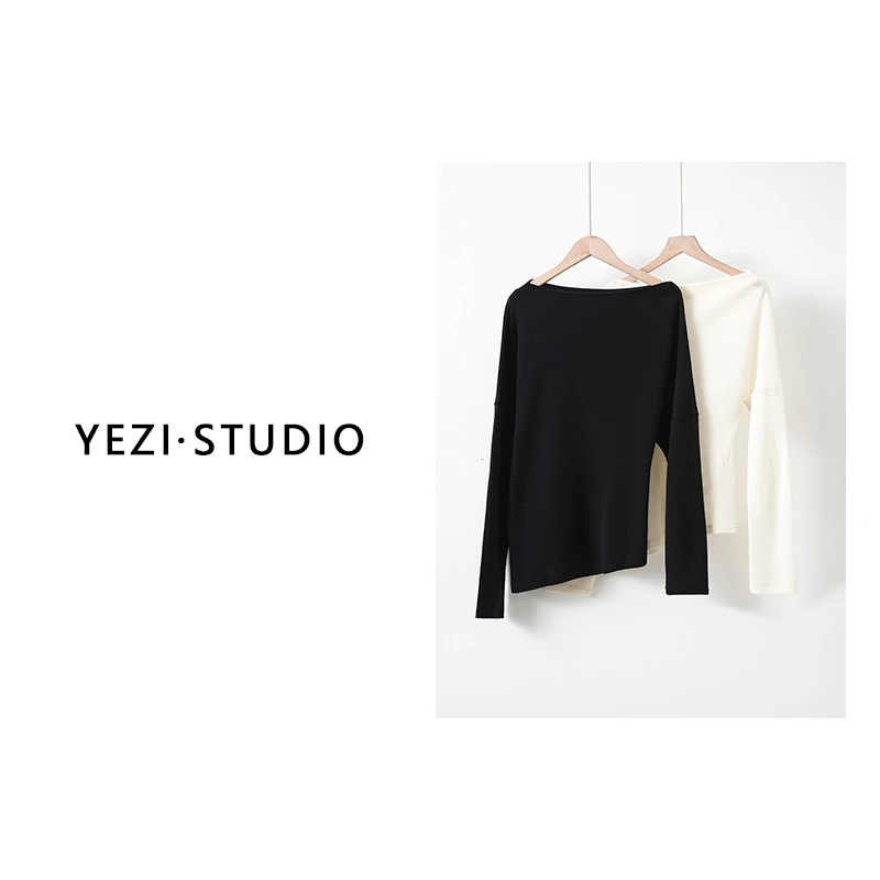 单件【一眼心动】可水洗全羊毛不对称设计感上衣半裙25139016-2/23