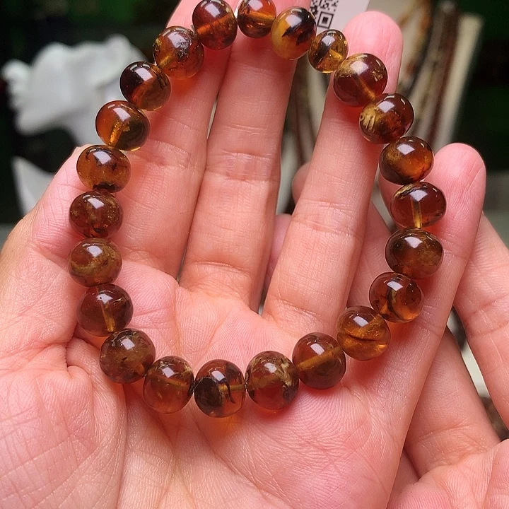 未镶嵌琥珀裸石10血蜡花