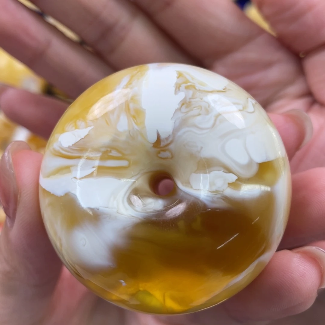 裸石蜜蜡未镶嵌琥珀蜜蜡平安扣吊坠