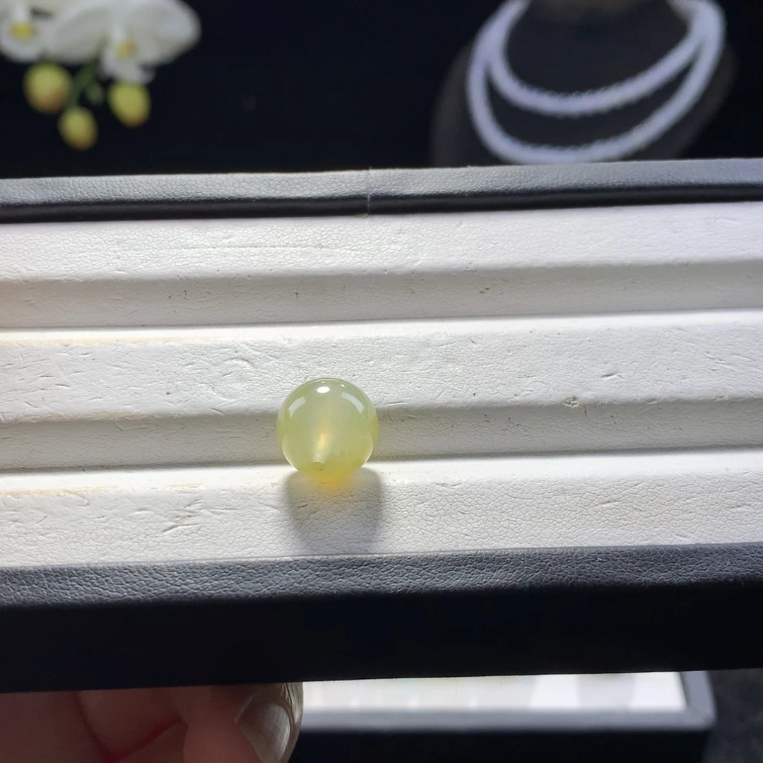 翡翠未镶嵌手串卡11冰黄