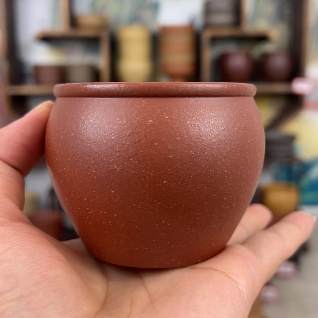 紫砂茶杯拙器甄选，纯原本矿。