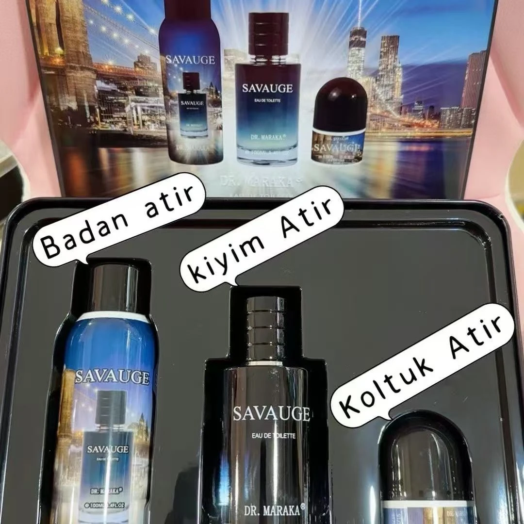 新品 味道绝佳 三件套香水套盒 喷雾香水+100毫升香水+走珠香体露