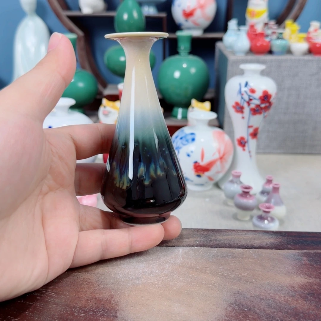 陶瓷手工小花器摆件