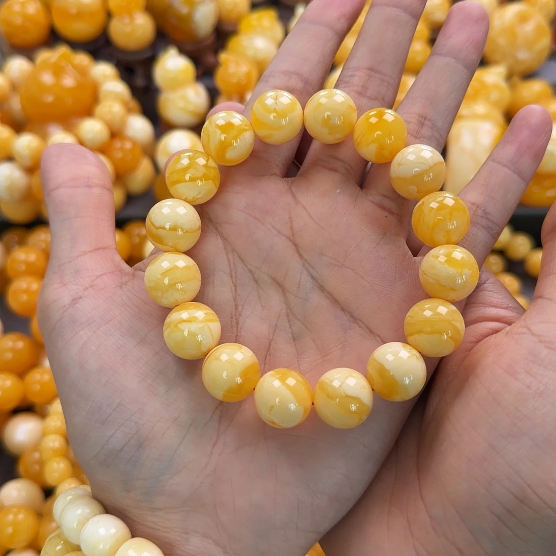 琥珀未镶嵌珠宝奇石15mm同料