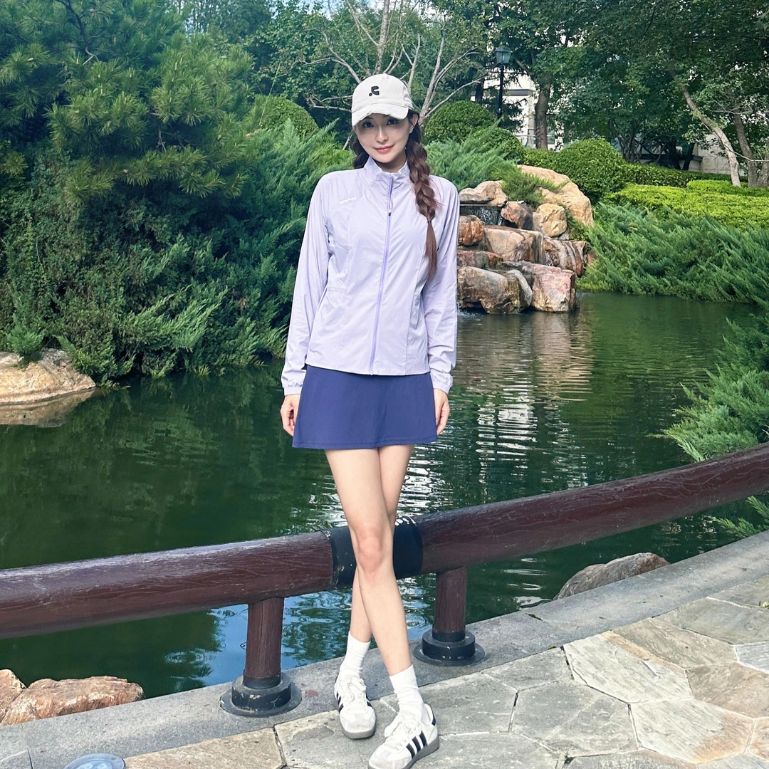 summitchic女款轻薄透气皮肤衣隔温防凉空调衫防晒外套修身防晒衣