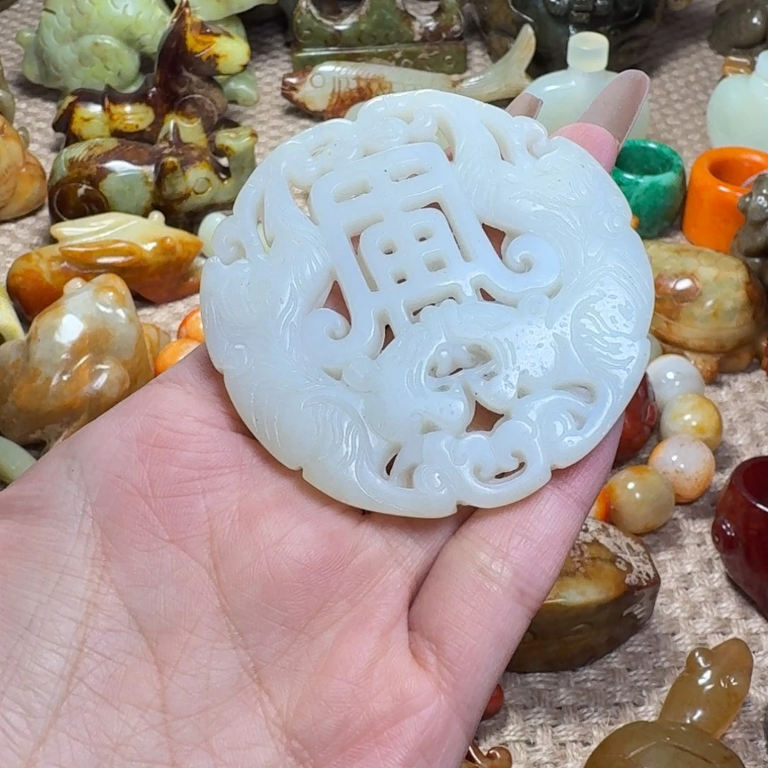 白玉菩提吊坠挂件