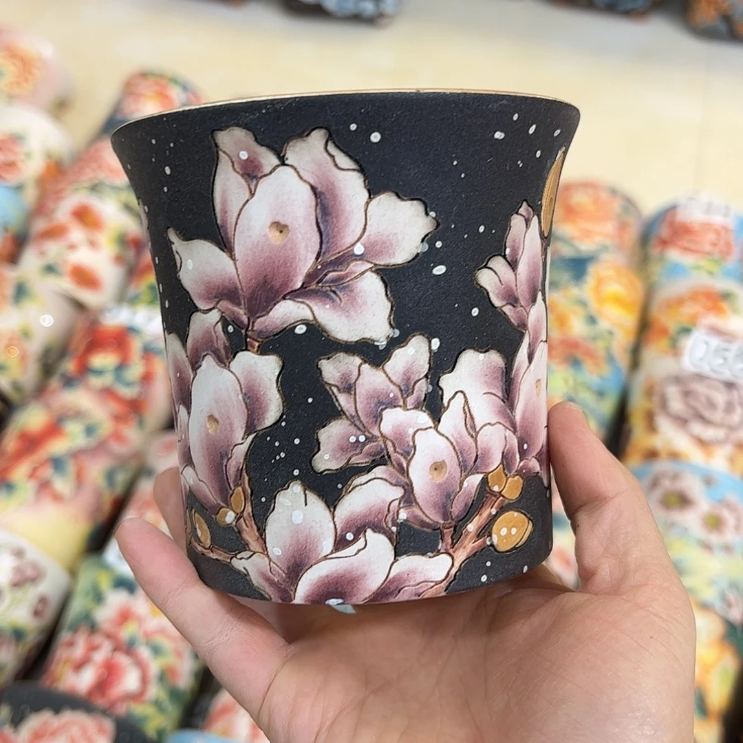 景德镇炫彩手绘口10.5高10