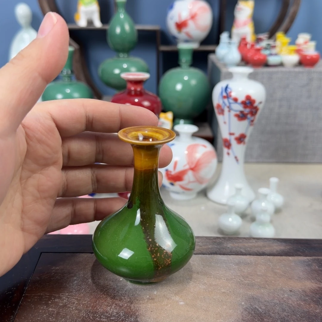 陶瓷手工小花器摆件