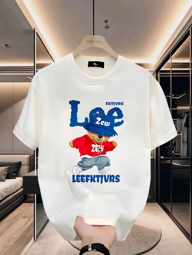 美式潮牌2025夏季爆款男士纯棉短袖T恤休闲百搭轻奢体恤百搭上衣T