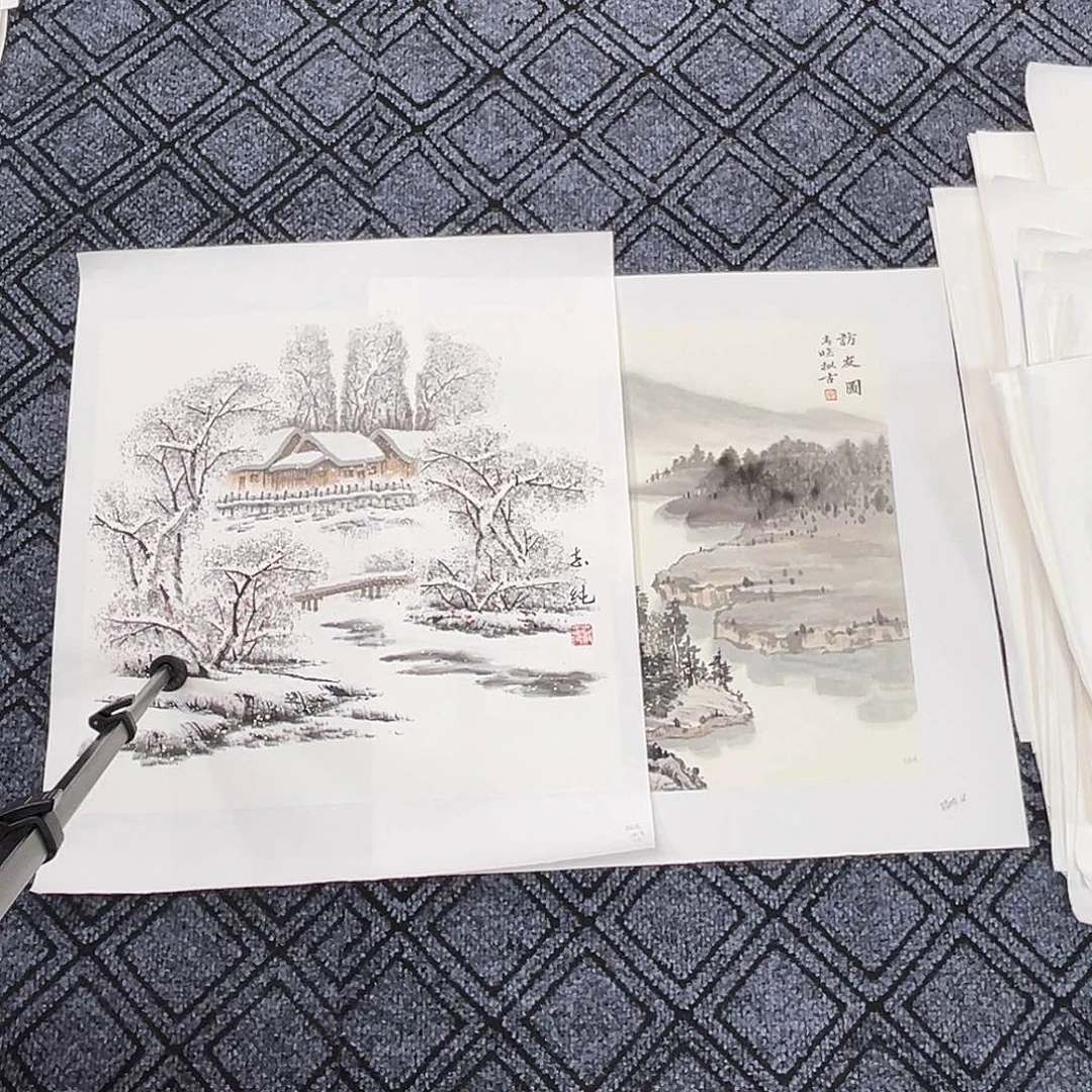 我***t国画宋志纯 吴春晓老师三尺斗方山水奇旭2