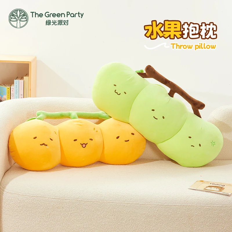 TheGreenParty水果抱枕毛绒玩具公仔办公室沙发睡觉靠垫生日礼物