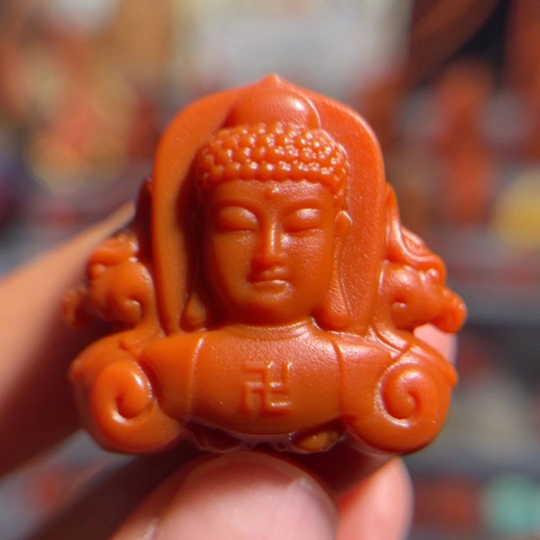 南红玛瑙未镶嵌配饰大日如来