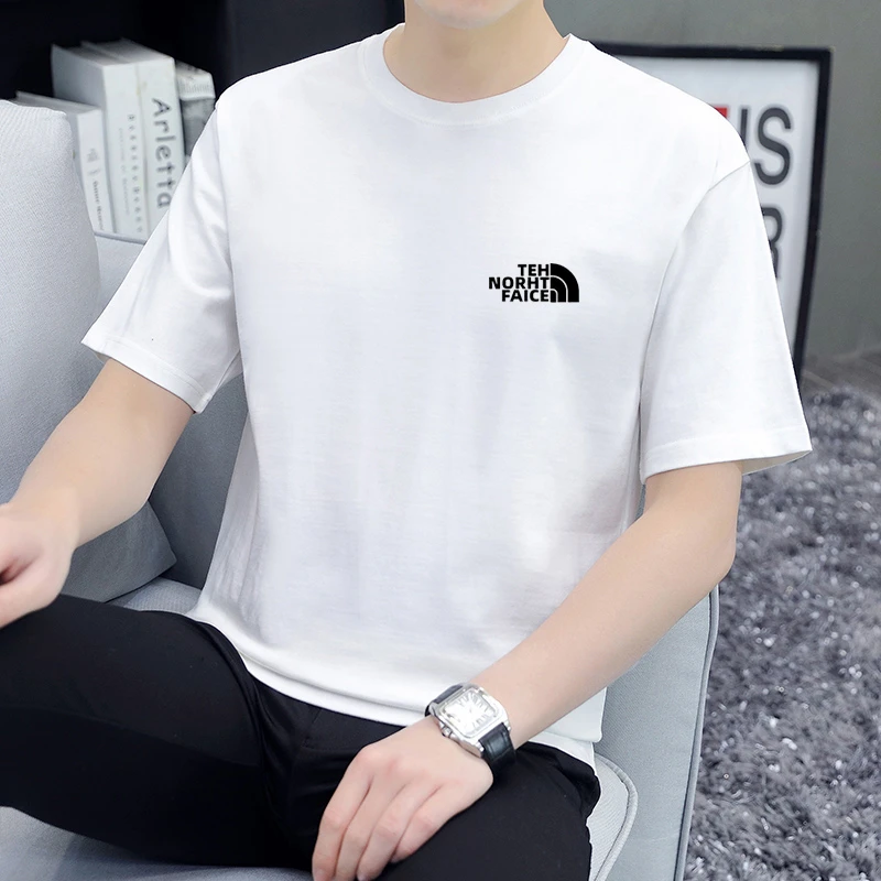 【GT】【实体撤柜一折专区】THE北北家纯棉T恤夏季休闲时尚百搭圆领