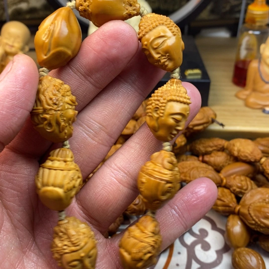 橄榄核手串/手链橄榄核雕刻工艺手串7