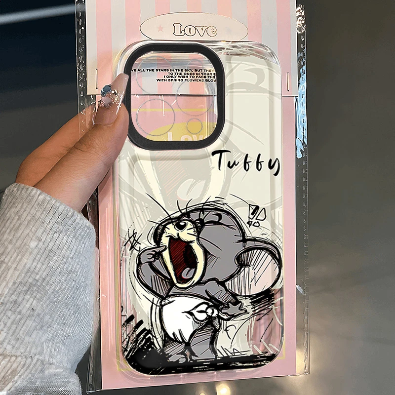 可爱杰瑞适用苹果16 15手机壳iPhone13promax防摔14 12男女xr软11