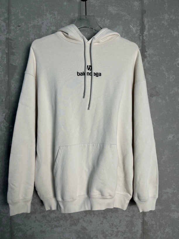 未使用 Balenciaga/巴黎世家 S*1/刺绣足球字母帽衫/06408