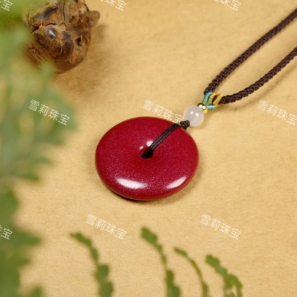 非金属布艺吊坠 【雪梨珠宝】 紫金砂男女同款平安扣卡30