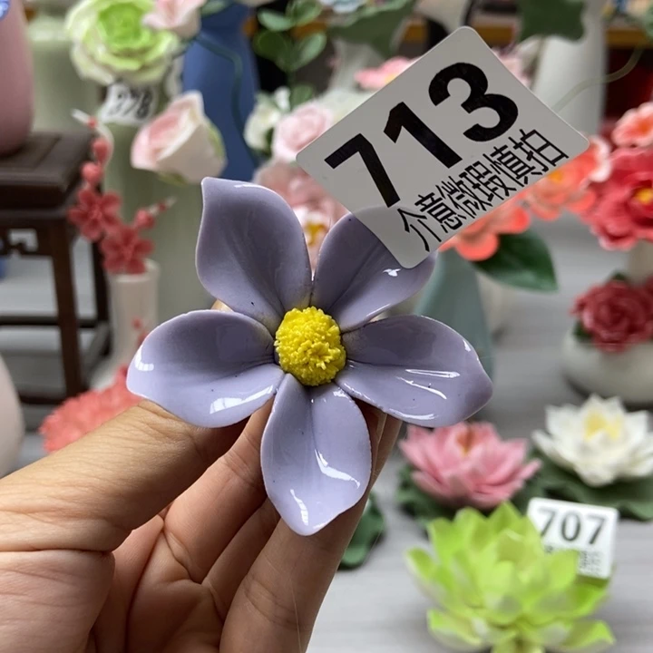 陶瓷手工制作陶瓷花