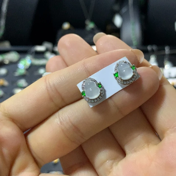 翡翠银S925镶嵌戒指
