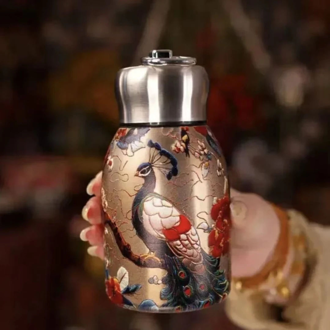 孔雀-保温杯B1021