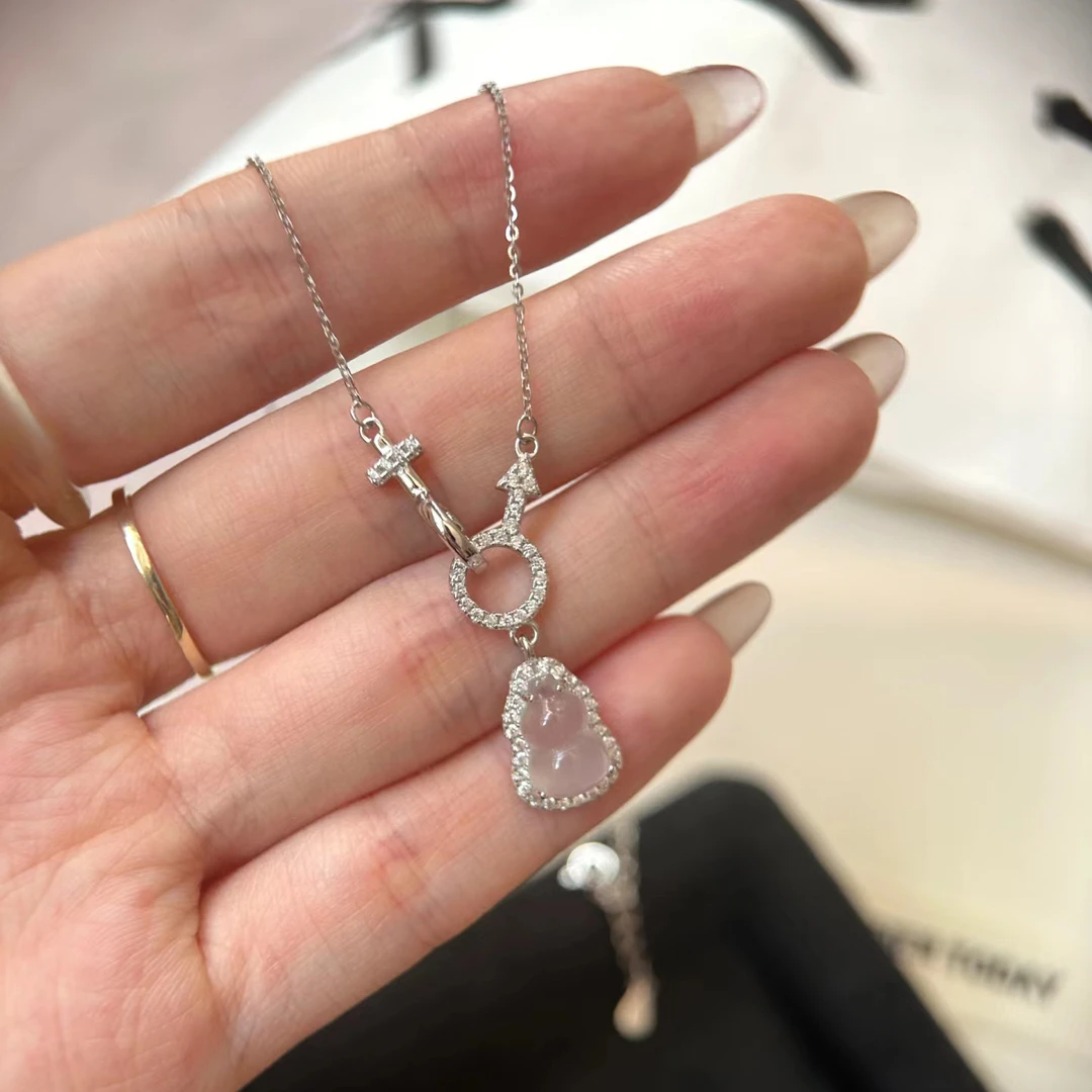 铜项链 新中式福禄葫芦项链女轻奢小众高级感国风葫芦锁骨链