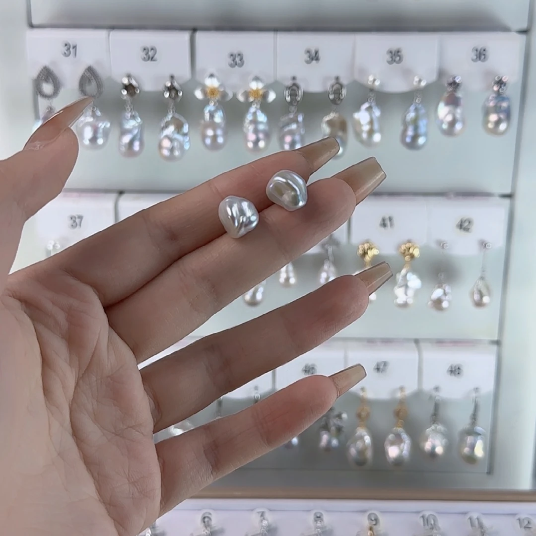 耳饰未镶嵌淡水珍珠