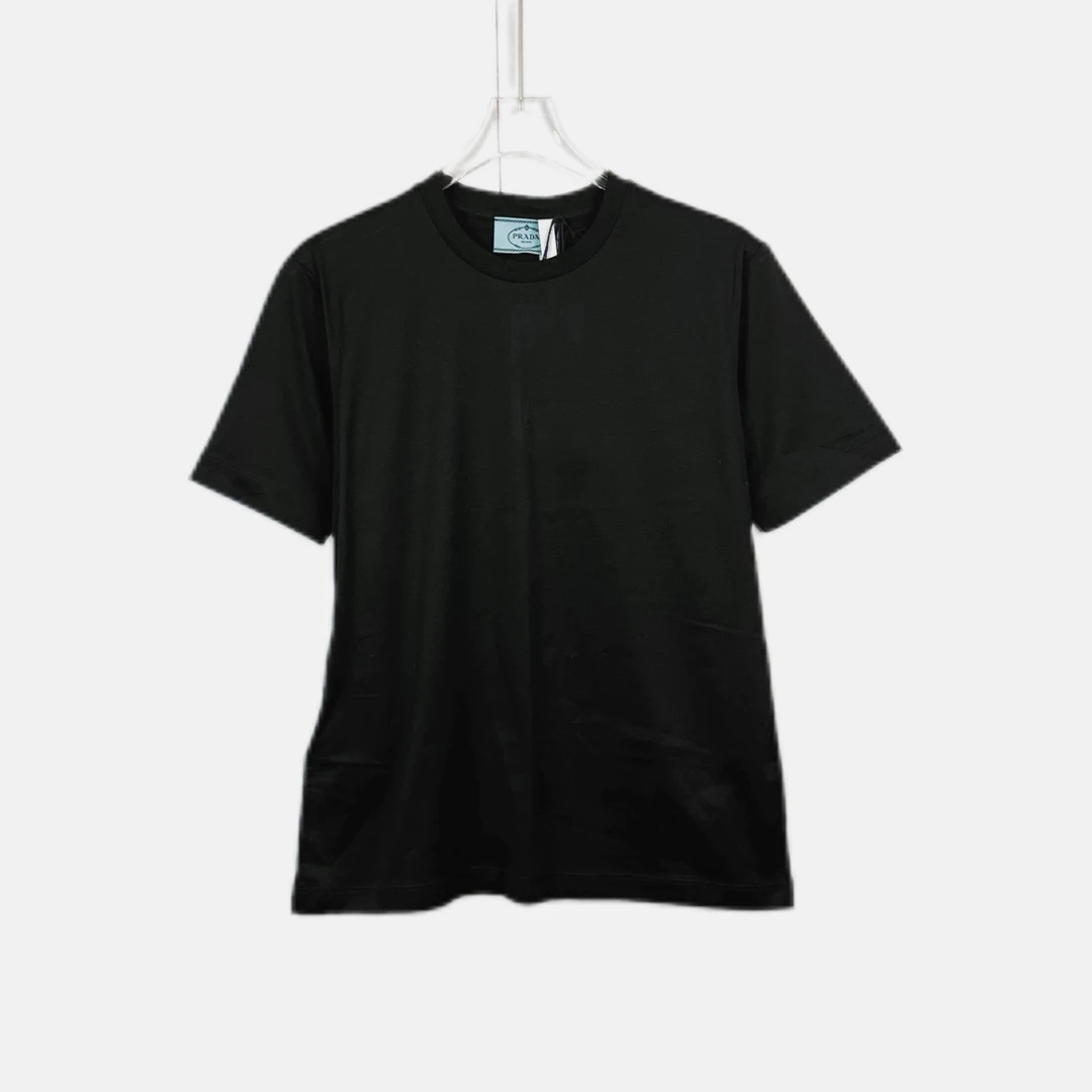 99新 Prada/普拉达 011049 纯色圆领短袖T恤 Xs码
