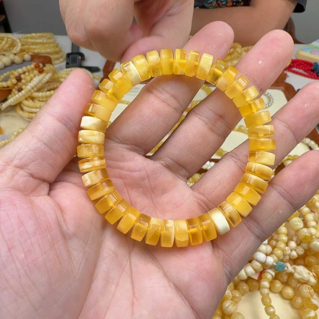 手链琥珀未镶嵌蜜蜡手串