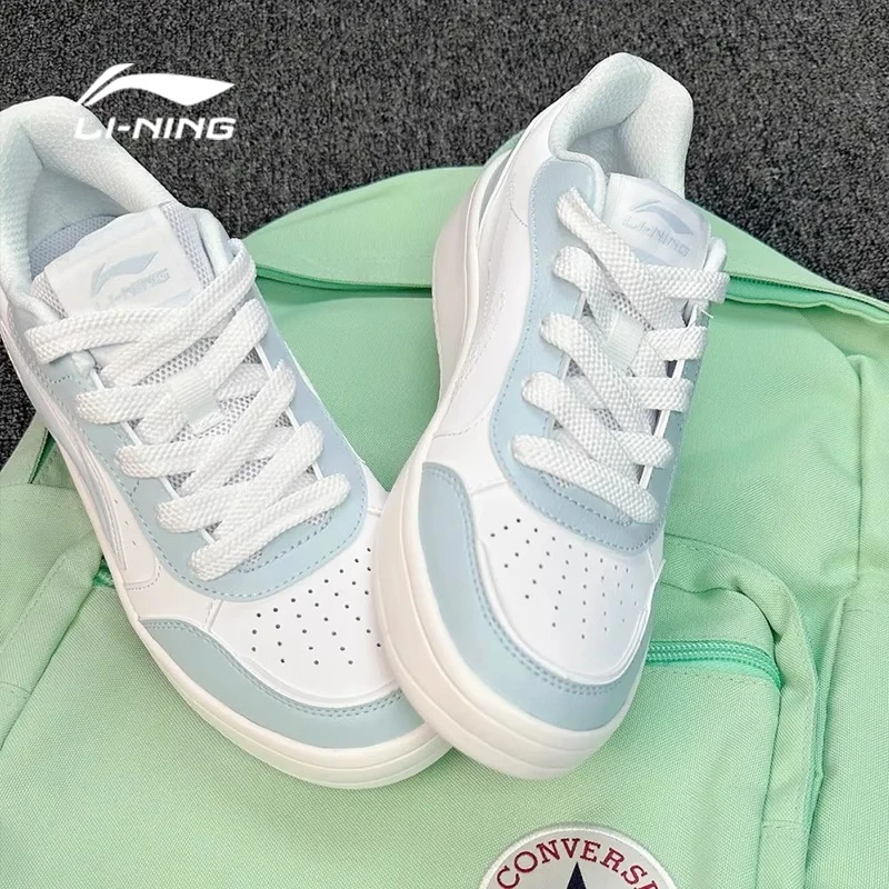 李宁元宝pure女款板鞋2025夏季新品潮流板鞋学生透气低帮休闲鞋