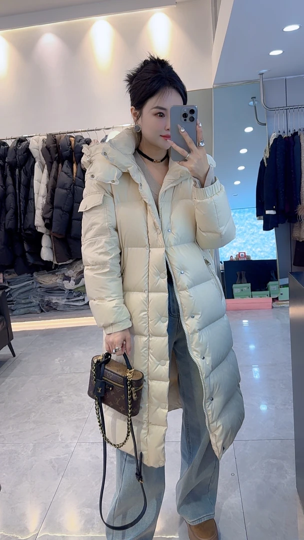 【赫本】玛雅新款时尚百搭长款棉服（羽羽外套）