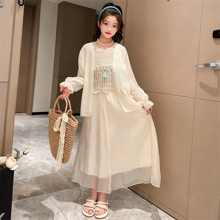 女童连衣裙夏季薄款儿童波西米亚吊带沙滩裙三亚云南旅游海边度假